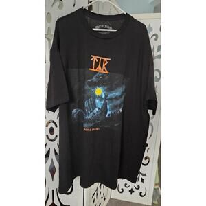 Tyr Battle Ballads Viking Ship Graphic Tee Black Band Shirt Unisex 3XL